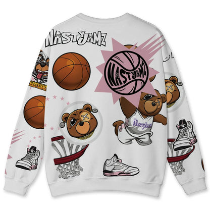 Medium-Soft-Pink-5s-NastyJamz-Sweatshirt-Match-BER-Icon-Wallpapers-All-Over-Print