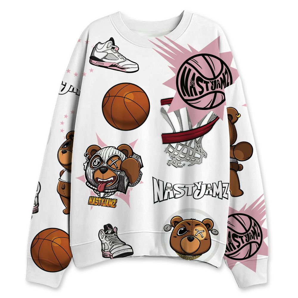 Medium-Soft-Pink-5s-NastyJamz-Sweatshirt-Match-BER-Icon-Wallpapers-All-Over-Print