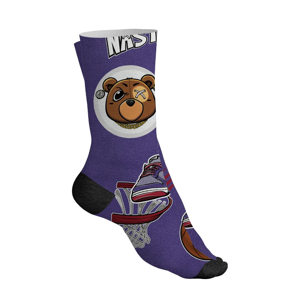 Dunk-Low-Plum-Purple-Red-NastyJamz-Socks-Match-BER-Icon-Wallpapers-All-Over-Print