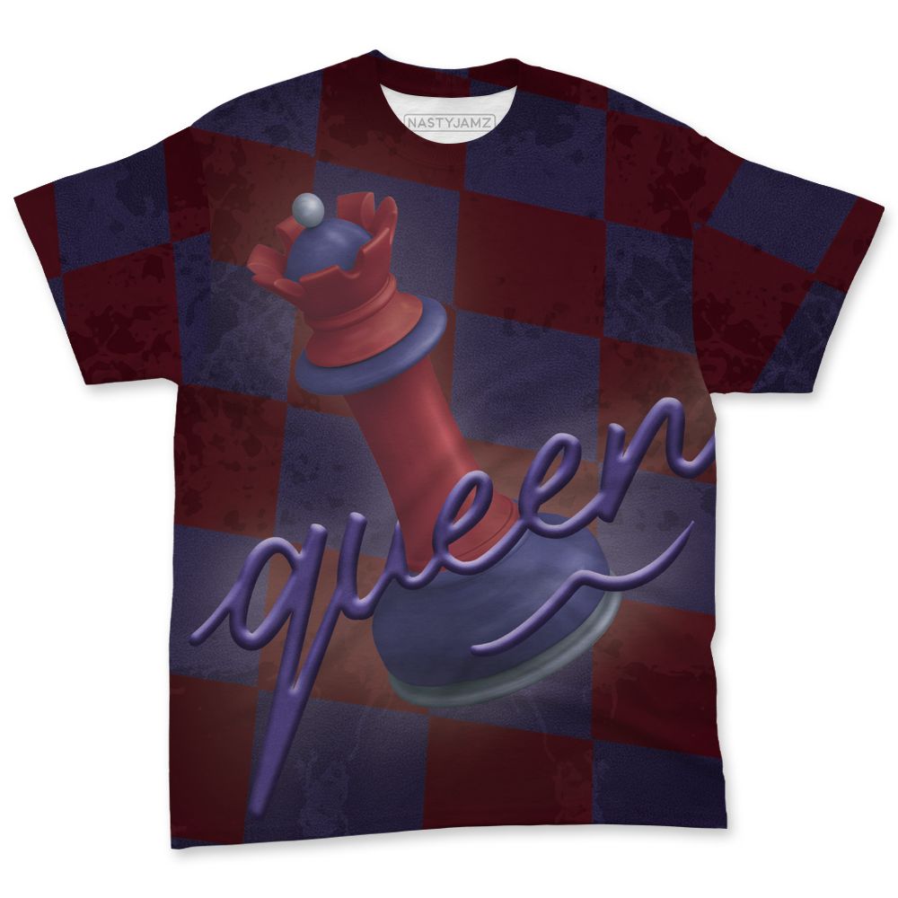 Dunk-Low-Plum-Purple-Red-NastyJamz-T-Shirt-Match-Black-Queen-All-Over-Print