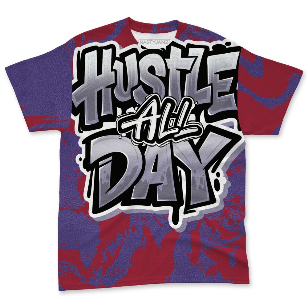 Dunk-Low-Plum-Purple-Red-NastyJamz-T-Shirt-Match-Hustle-All-Day-All-Over-Print