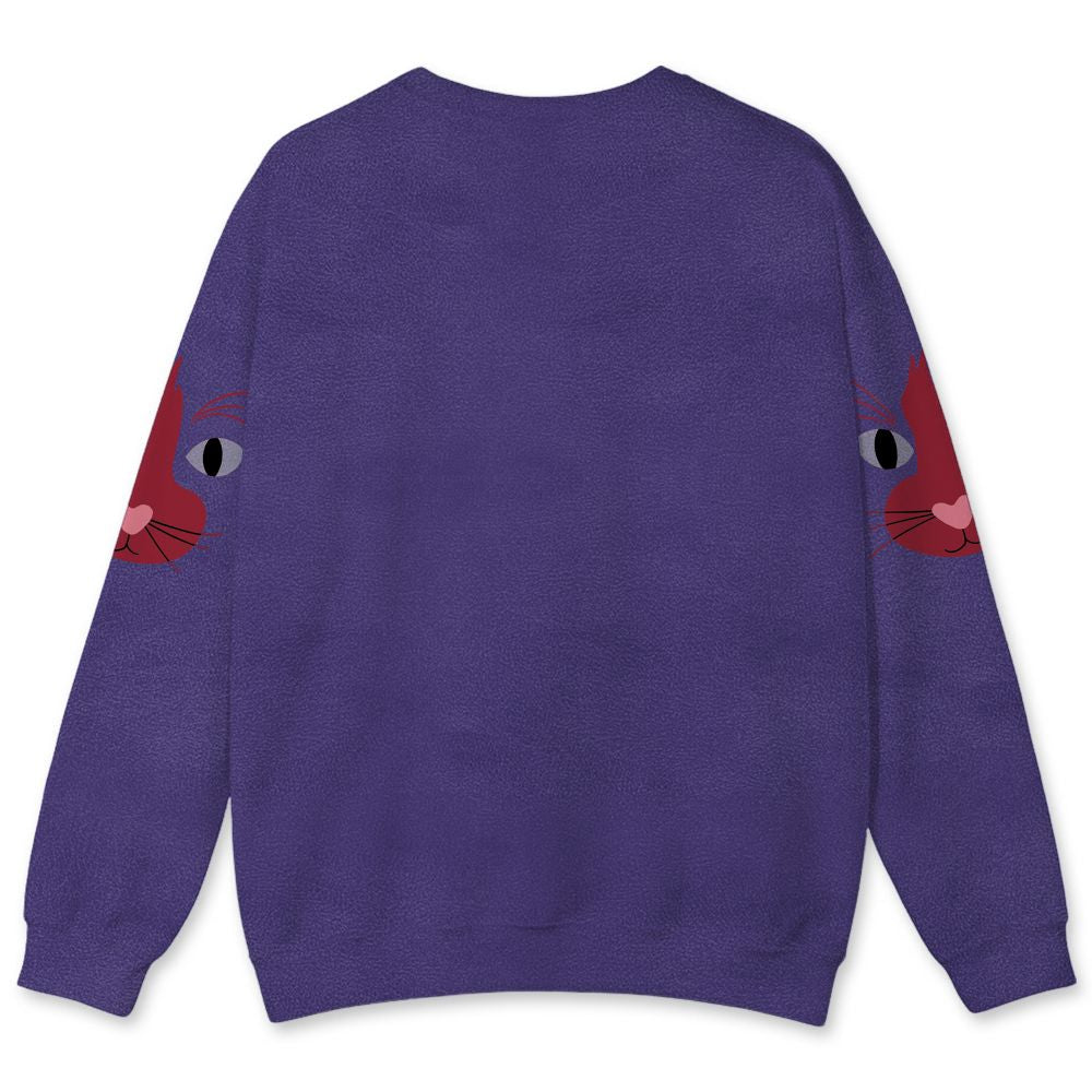 Dunk-Low-Plum-Purple-Red-NastyJamz-Sweatshirt-Match-Meow-All-Over-Print