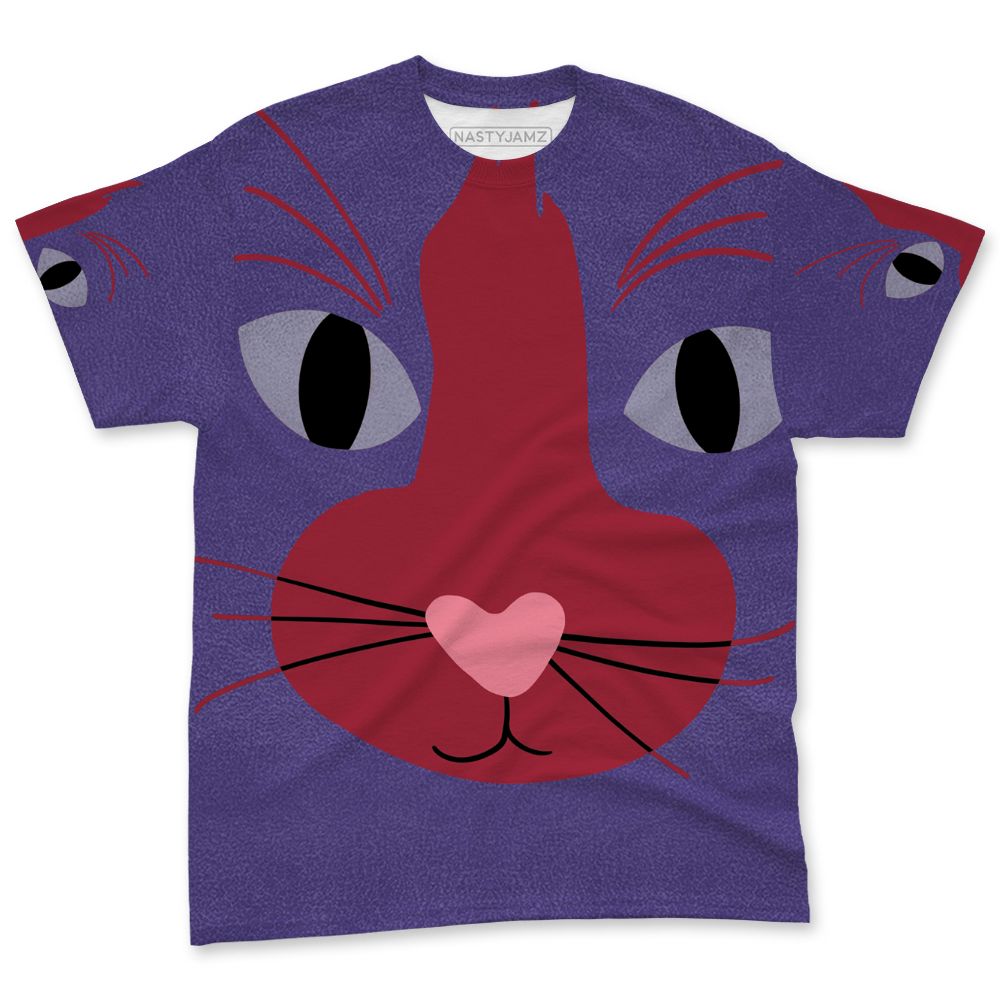 Dunk-Low-Plum-Purple-Red-NastyJamz-T-Shirt-Match-Meow-All-Over-Print