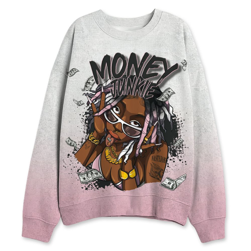 Medium-Soft-Pink-5s-NastyJamz-Sweatshirt-Match-Money-Junkie-All-Over-Print