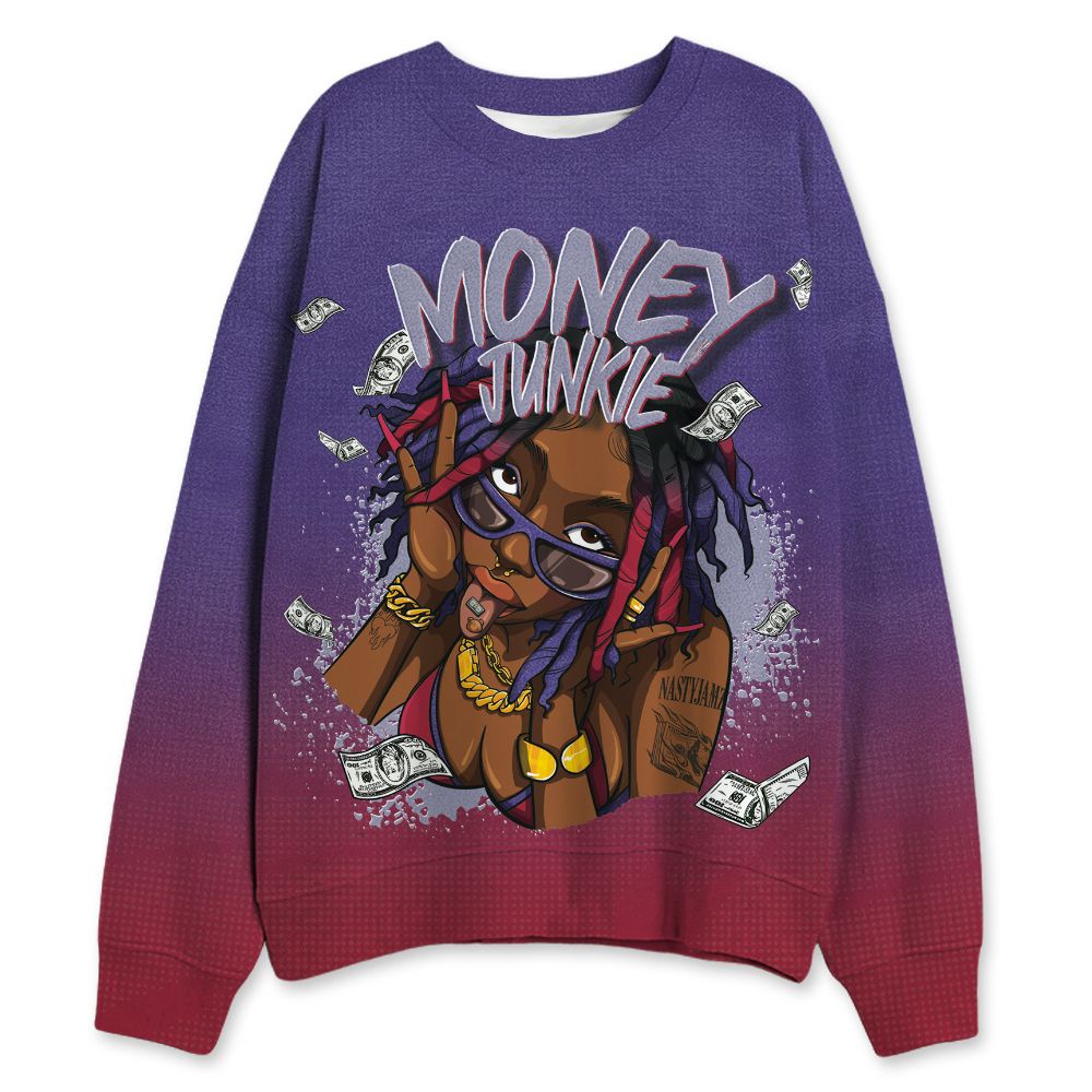 Dunk-Low-Plum-Purple-Red-NastyJamz-Sweatshirt-Match-Money-Junkie-All-Over-Print