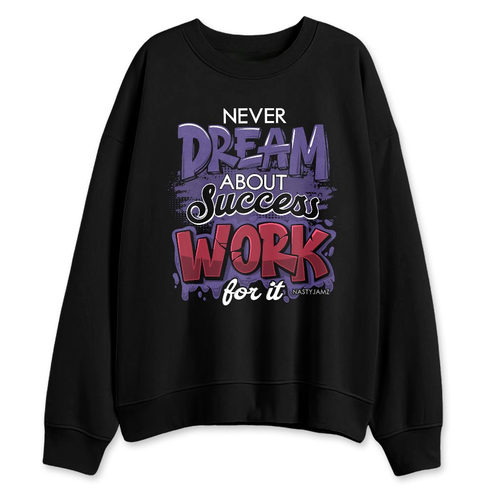 Dunk-Low-Plum-Purple-Red-NastyJamz-Sweatshirt-Match-Work-For-Dream