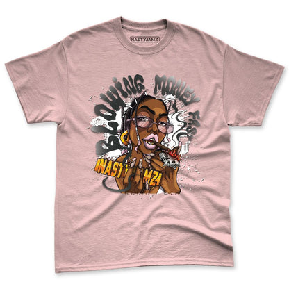 Medium-Soft-Pink-5s-NastyJamz-Premium-T-Shirt-Match-Blowing-Money-Fast-Girl