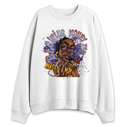 Dunk-Low-Plum-Purple-Red-NastyJamz-Sweatshirt-Match-Blowing-Money-Fast-Girl