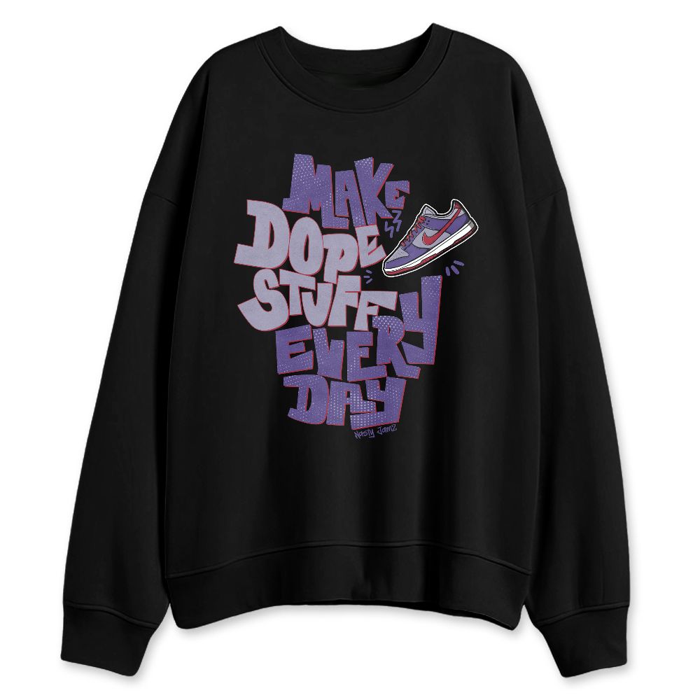 Dunk-Low-Plum-Purple-Red-NastyJamz-Sweatshirt-Match-Dope-Sneaker