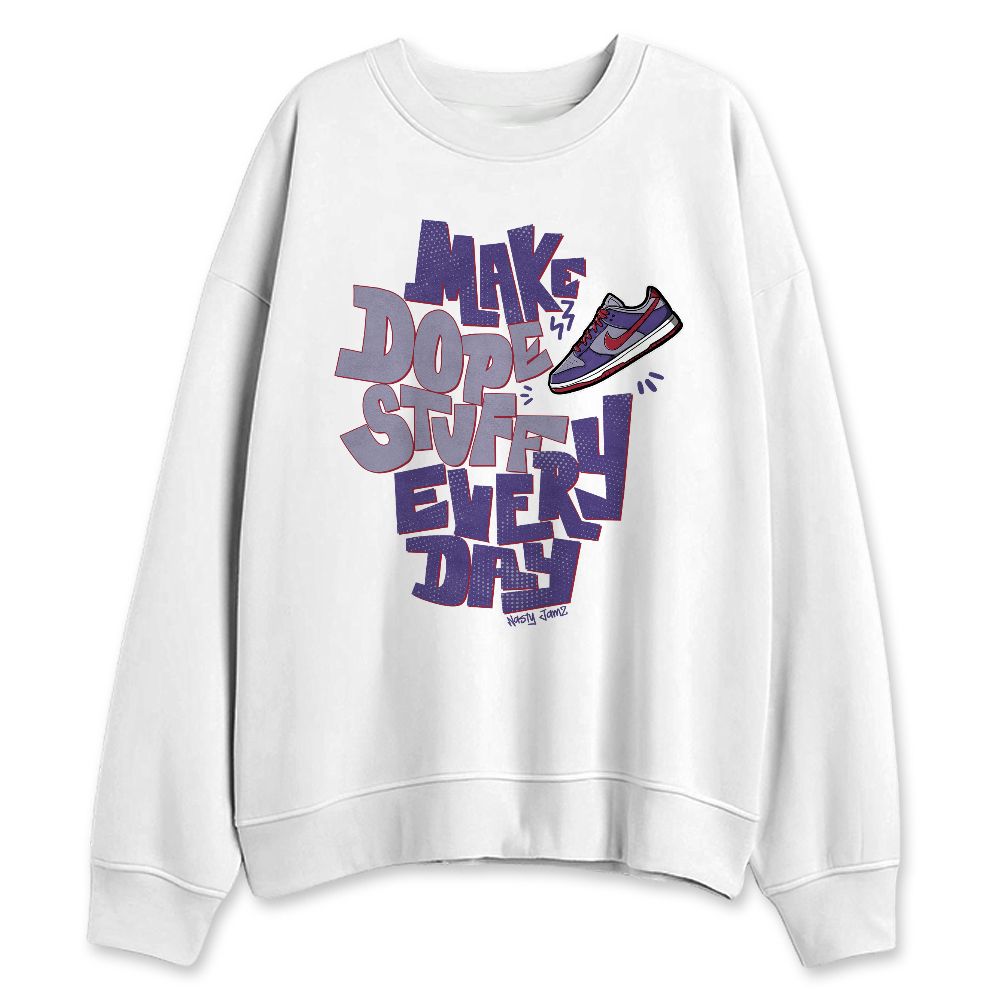 Dunk-Low-Plum-Purple-Red-NastyJamz-Sweatshirt-Match-Dope-Sneaker