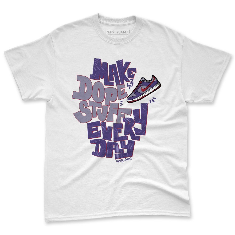 Dunk-Low-Plum-Purple-Red-NastyJamz-Premium-T-Shirt-Match-Dope-Sneaker