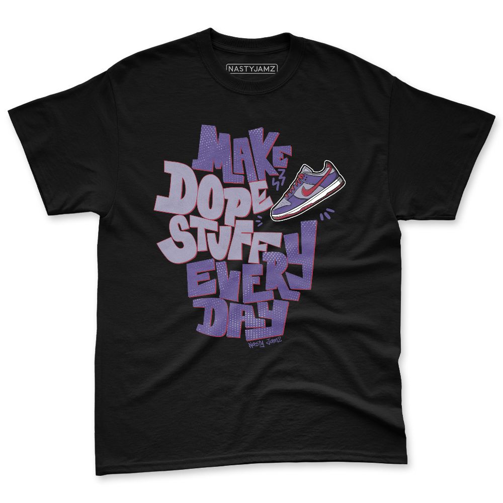 Dunk-Low-Plum-Purple-Red-NastyJamz-Premium-T-Shirt-Match-Dope-Sneaker