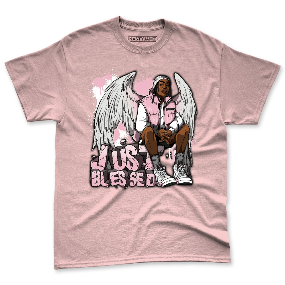 Medium-Soft-Pink-5s-NastyJamz-Premium-T-Shirt-Match-Just-Blessed