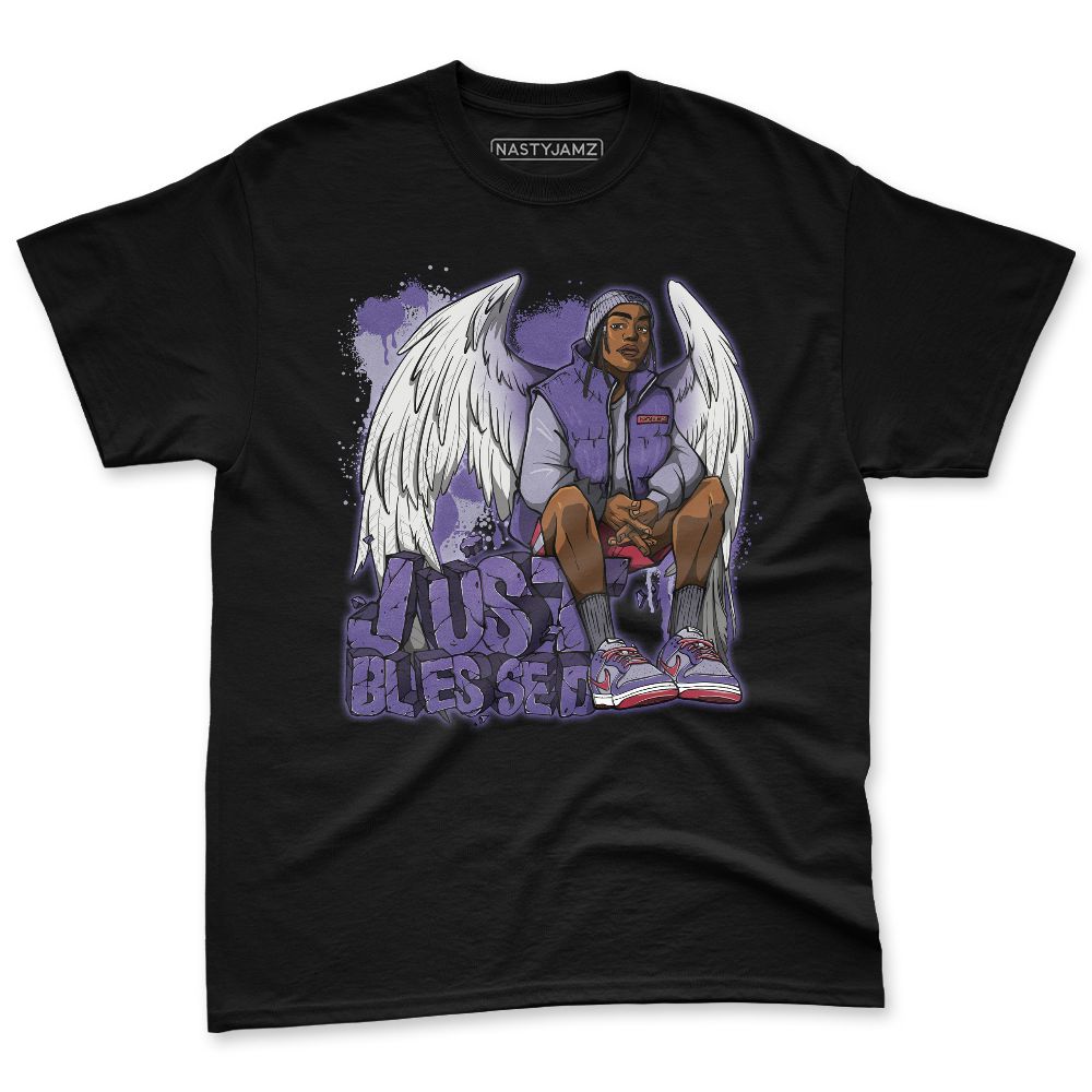 Dunk-Low-Plum-Purple-Red-NastyJamz-Premium-T-Shirt-Match-Just-Blessed