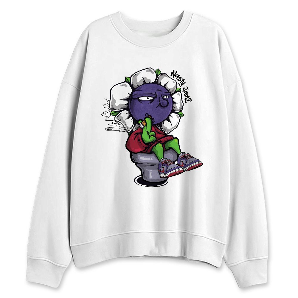 Dunk-Low-Plum-Purple-Red-NastyJamz-Sweatshirt-Match-Rebel-Bloom