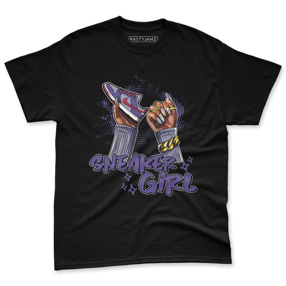 Dunk-Low-Plum-Purple-Red-NastyJamz-Premium-T-Shirt-Match-Sneaker-Girl-Nail