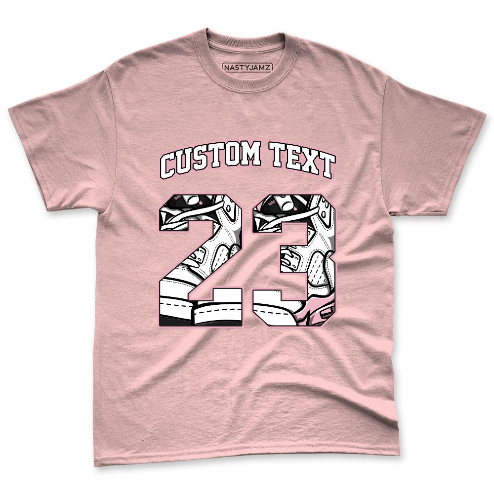 Medium-Soft-Pink-5s-NastyJamz-Premium-T-Shirt-Match-Number-23-HD5-Custom-Text