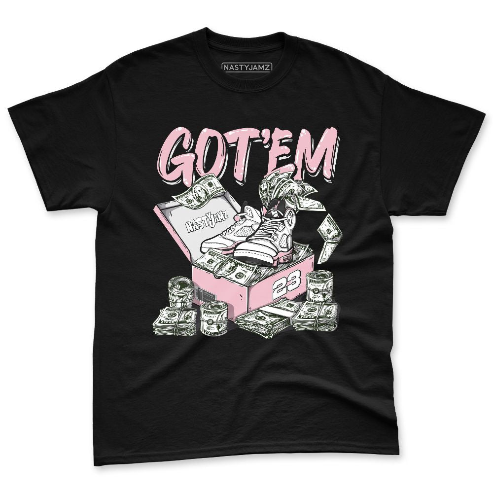 Medium-Soft-Pink-5s-NastyJamz-Premium-T-Shirt-Match-Dollar-Sneaker-Box