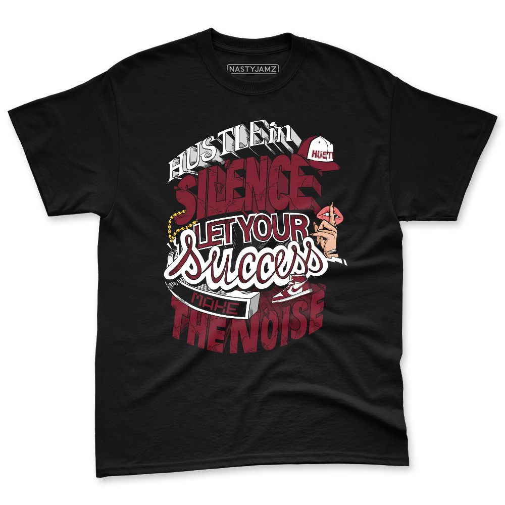 White-Team-Red-1s-NastyJamz-Premium-T-Shirt-Match-Hustle-Silence
