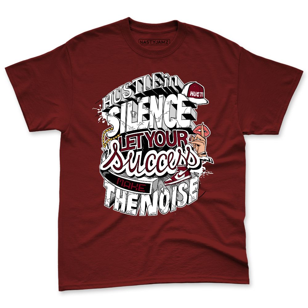 White-Team-Red-1s-NastyJamz-Premium-T-Shirt-Match-Hustle-Silence