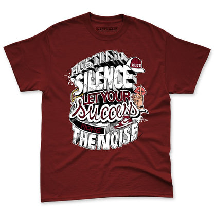 White-Team-Red-1s-NastyJamz-Premium-T-Shirt-Match-Hustle-Silence