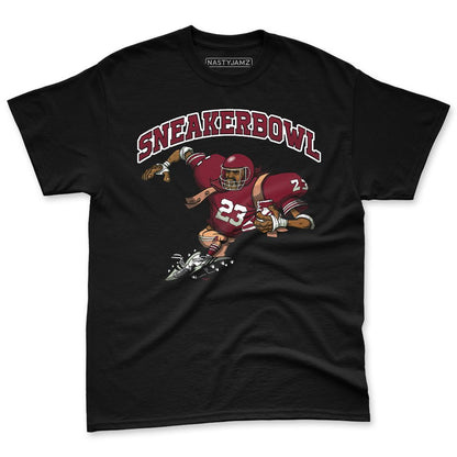White-Team-Red-1s-NastyJamz-Premium-T-Shirt-Match-SneakerBowl-Cup
