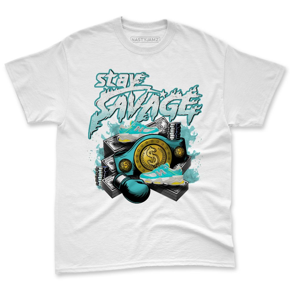 NBL-Cyan-Burst-9060-NastyJamz-Premium-T-Shirt-Match-Stay-Savage