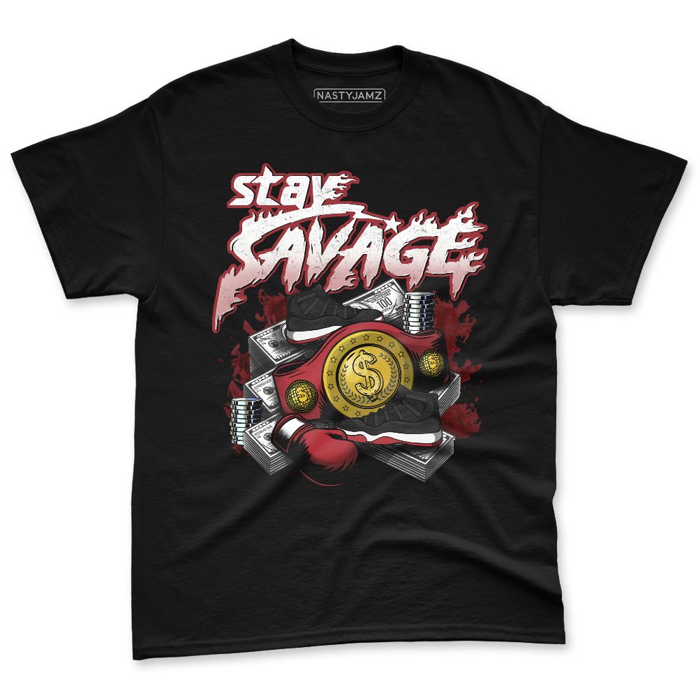 Bred-Velvet-11s-NastyJamz-Premium-T-Shirt-Match-Stay-Savage