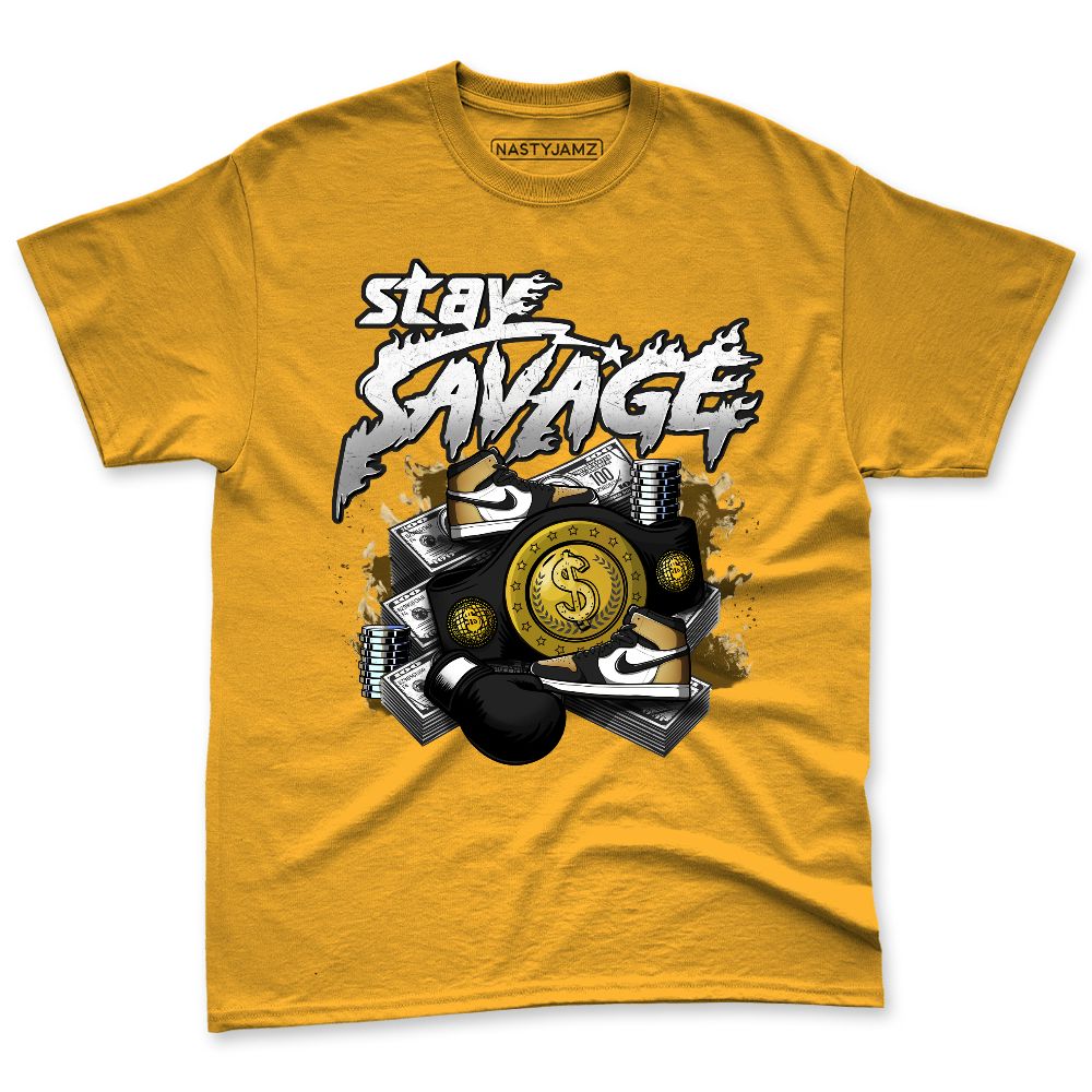 High-Golf-Gold-Toe-1s-NastyJamz-Premium-T-Shirt-Match-Stay-Savage