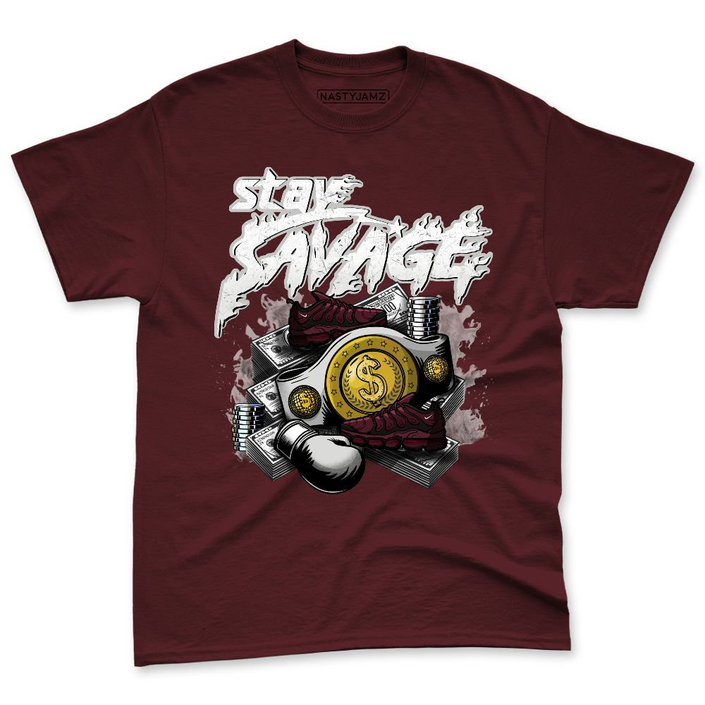 VaporMax-Night-Maron-Burgundy-NastyJamz-Premium-T-Shirt-Match-Stay-Savage