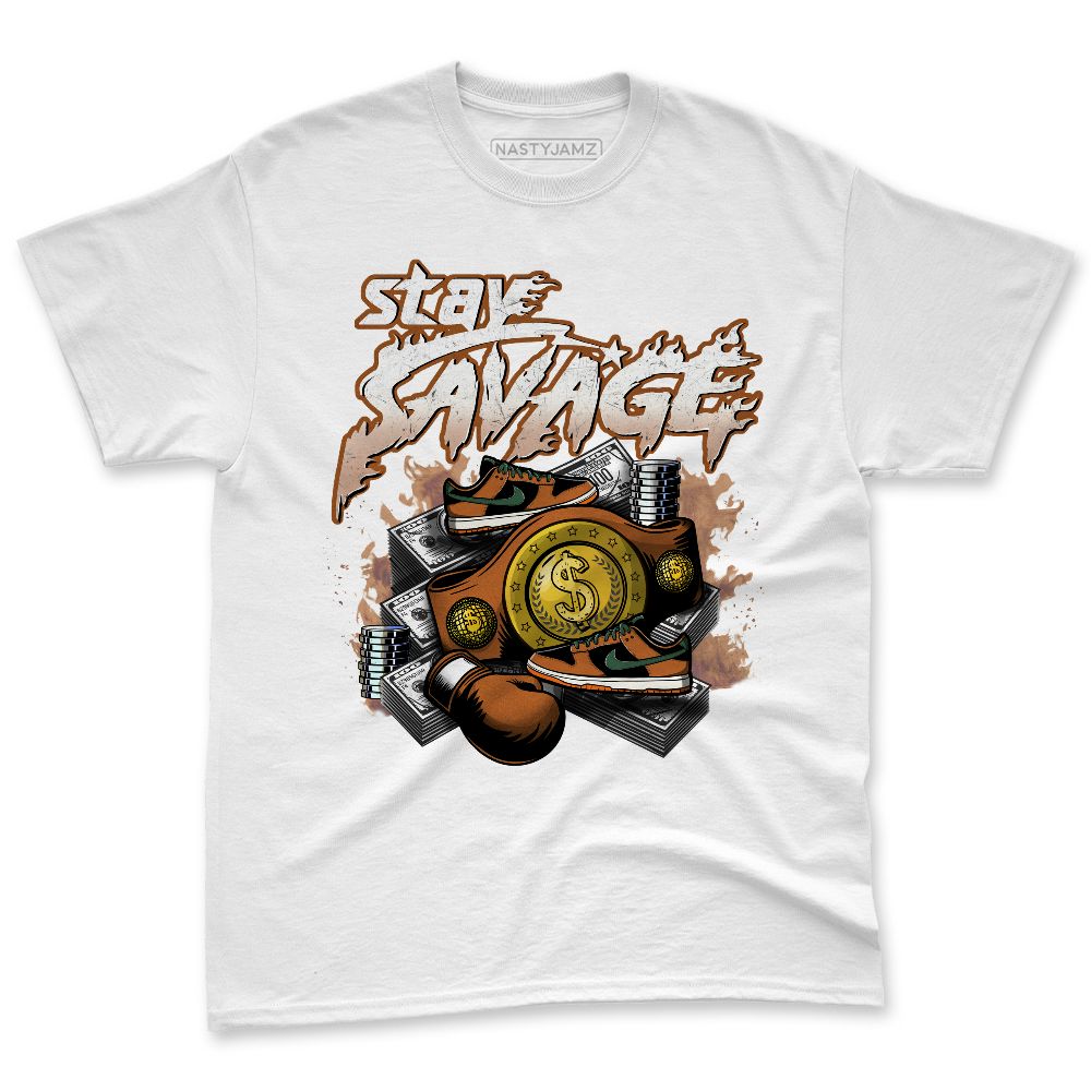 Dunk-Low-Ceramic-NastyJamz-Premium-T-Shirt-Match-Stay-Savage