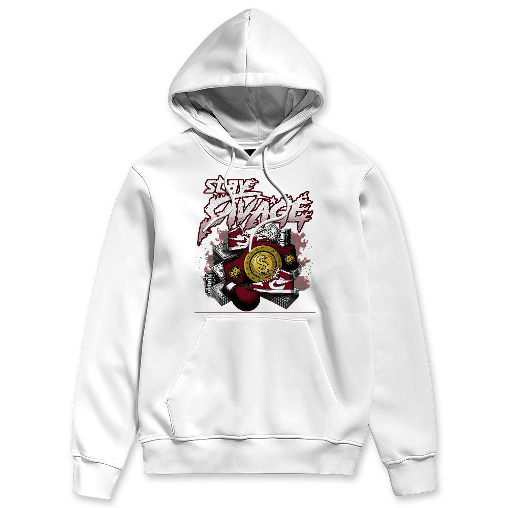 White-Team-Red-1s-NastyJamz-Hoodie-Match-Stay-Savage