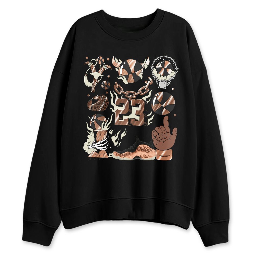 Air-Foamposite-One-Copper-NastyJamz-Sweatshirt-Match-Neclaces-Number-23