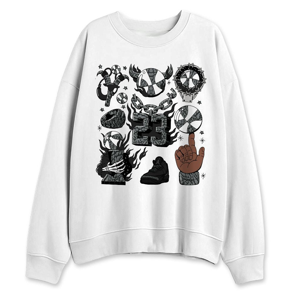 Black-Cat-3s-NastyJamz-Sweatshirt-Match-Neclaces-Number-23