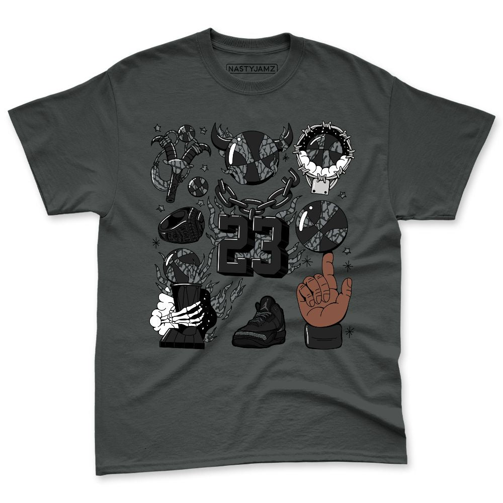 Black-Cat-3s-NastyJamz-Premium-T-Shirt-Match-Neclaces-Number-23