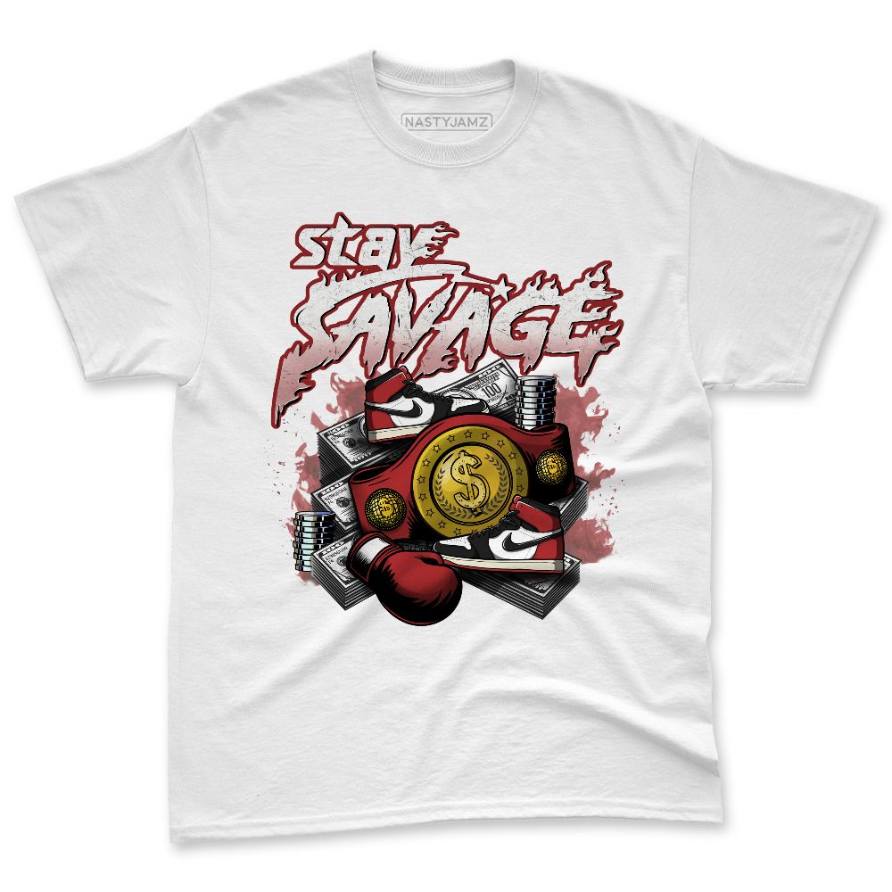 Black-Toe-Reimagined-1s-NastyJamz-Premium-T-Shirt-Match-Stay-Savage