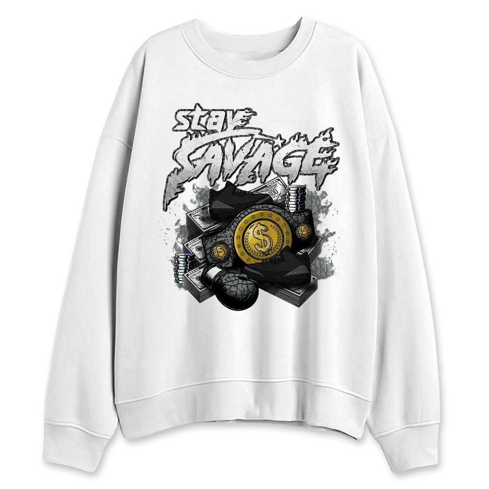 Black-Cat-3s-NastyJamz-Sweatshirt-Match-Stay-Savage