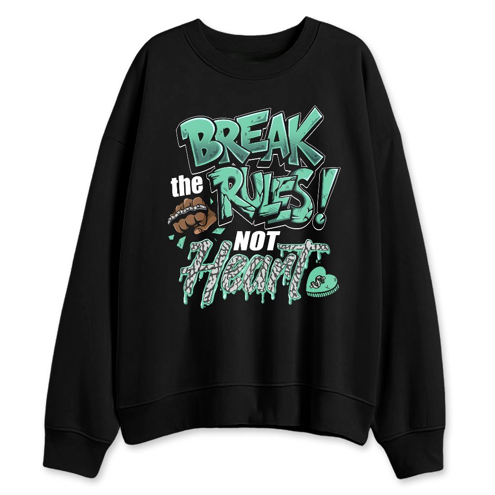 Green-Glow-3s-NastyJamz-Sweatshirt-Match-Break-Rules-Not-Heart