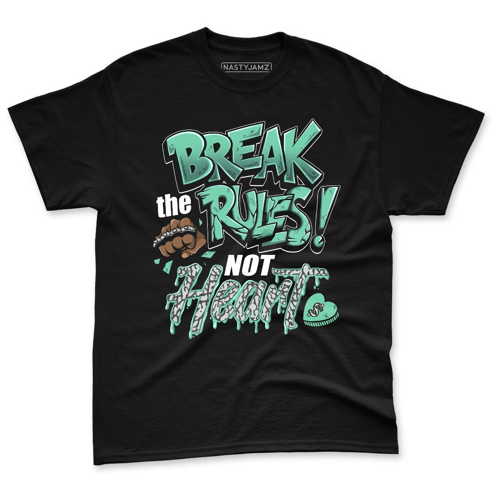 Green-Glow-3s-NastyJamz-Premium-T-Shirt-Match-Break-Rules-Not-Heart
