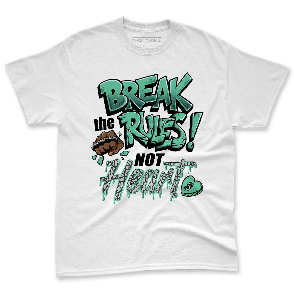 Green-Glow-3s-NastyJamz-Premium-T-Shirt-Match-Break-Rules-Not-Heart