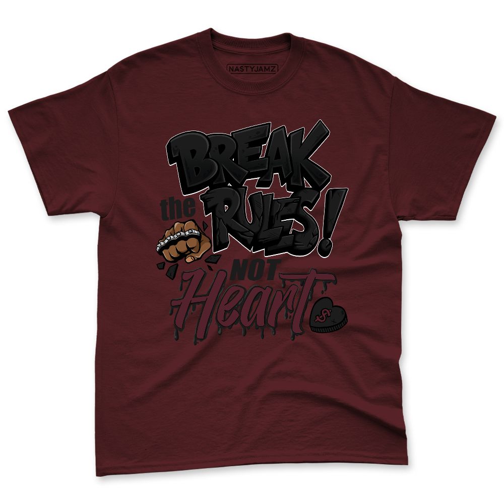 VaporMax-Night-Maron-Burgundy-NastyJamz-Premium-T-Shirt-Match-Break-Rules-Not-Heart