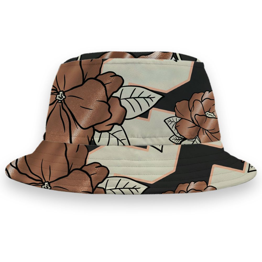 Air-Foamposite-One-Copper-NastyJamz-Bucket-Hat-Match-23-Floral-3D-All-Over-Print-Flower