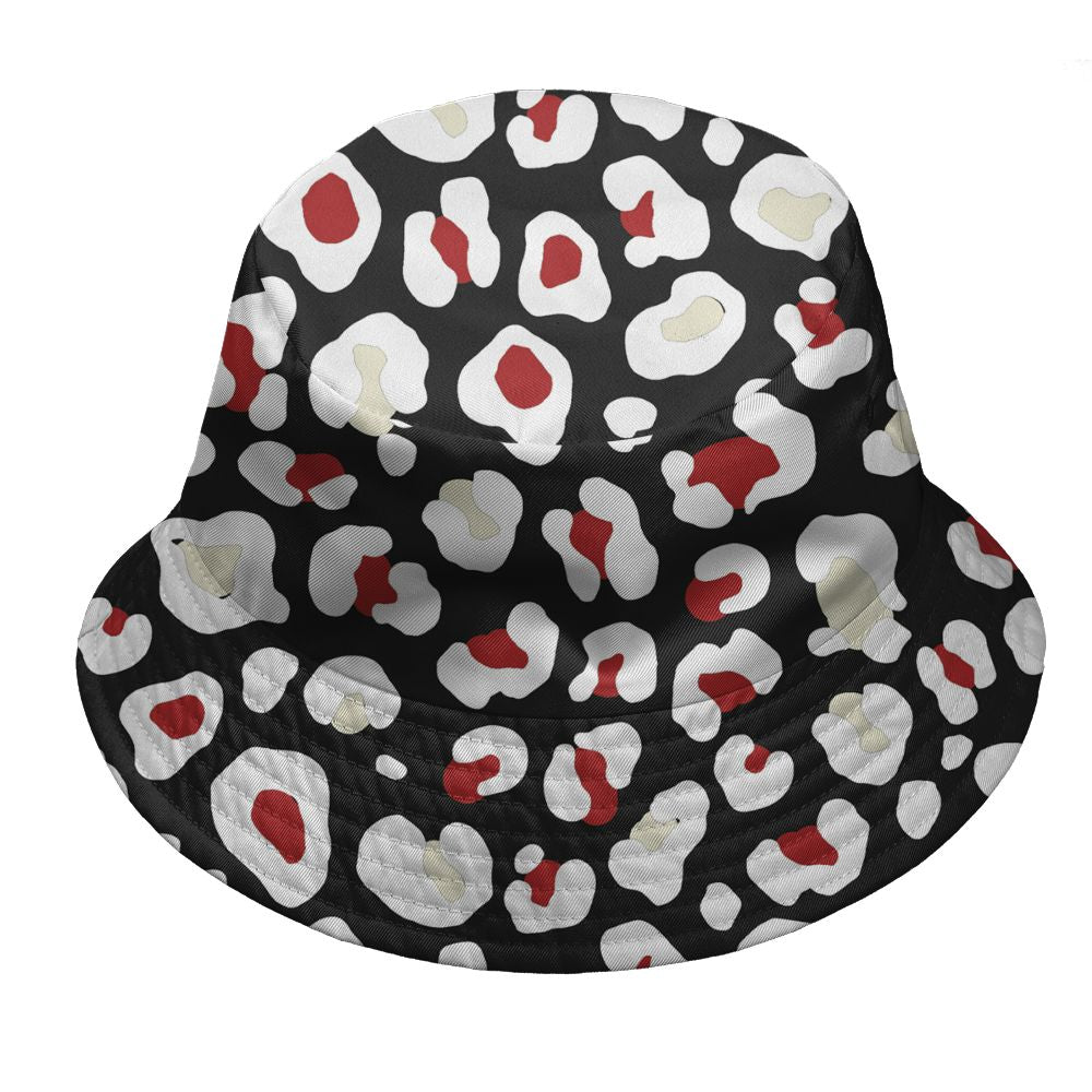 Black-Toe-Reimagined-1s-NastyJamz-Bucket-Hat-Match-Leopard-Pattern-3D-All-Over-Print