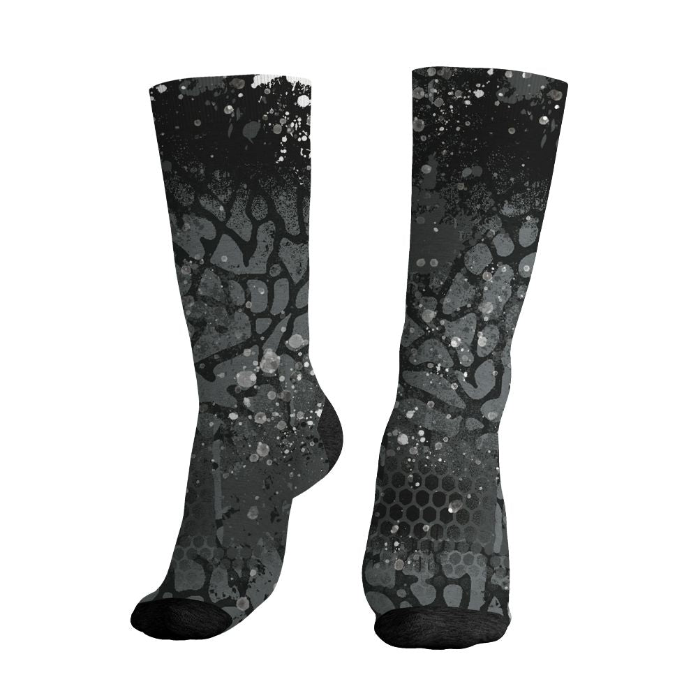 Black-Cat-3s-NastyJamz-Socks-Match-23-Painted-Graffiti