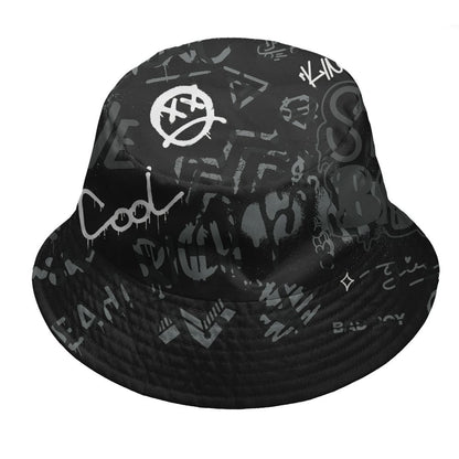Black-Cat-3s-NastyJamz-Bucket-Hat-Match-Graffiti-King-3D-All-Over-Print-Doodle-Style