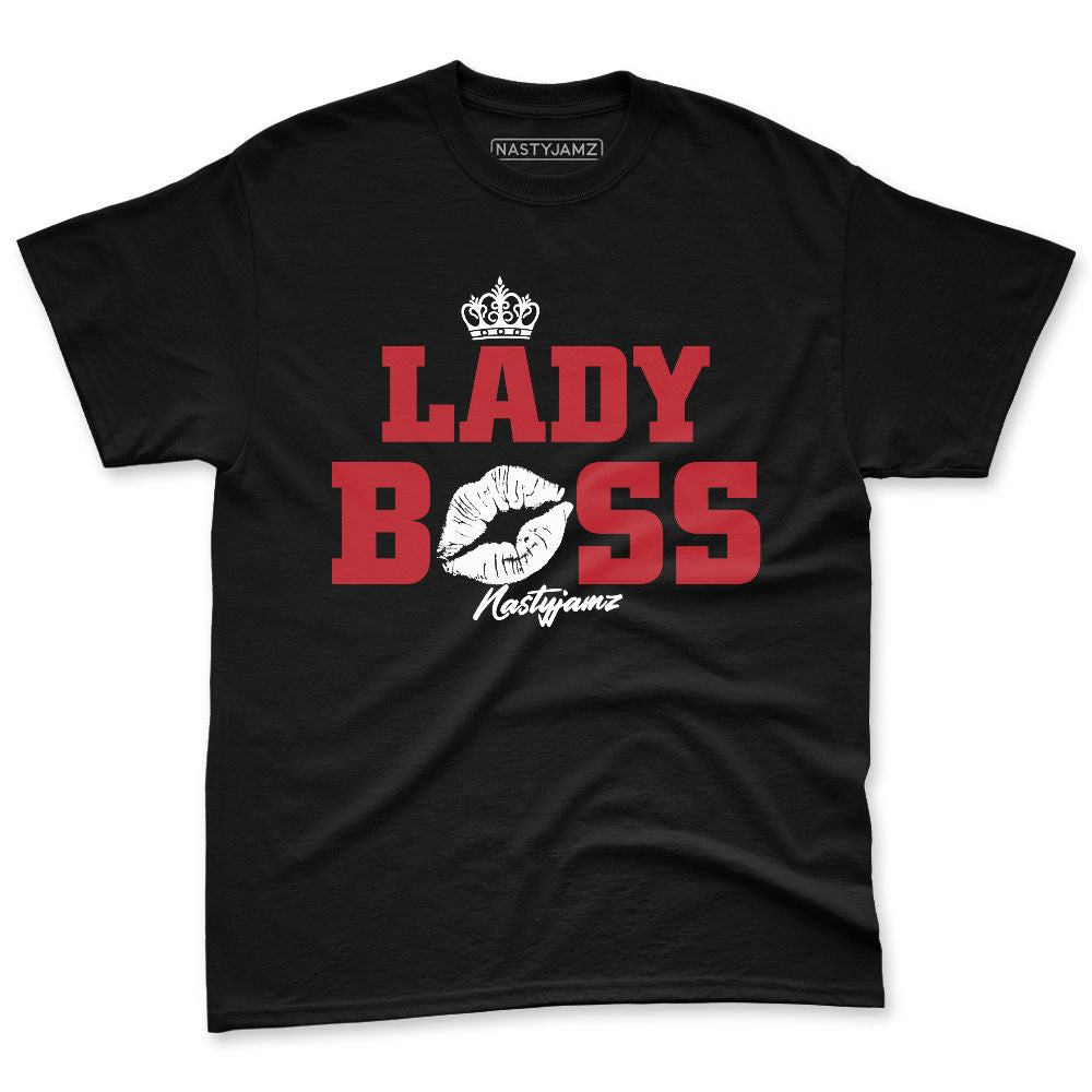 Flu-Game-12s-NastyJamz-Red-Black-White-Premium-T-Shirt-Match-Lady-Boss