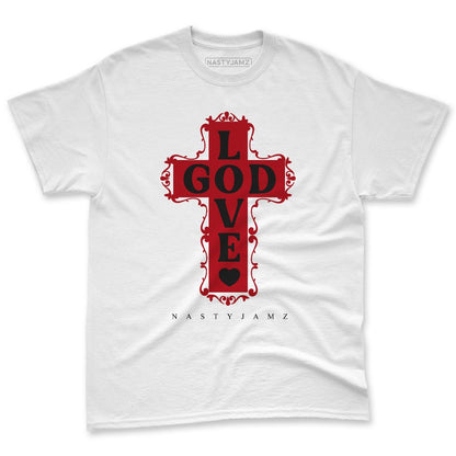 Flu-Game-12s-NastyJamz-Red-Black-White-Premium-T-Shirt-Match-God-Love