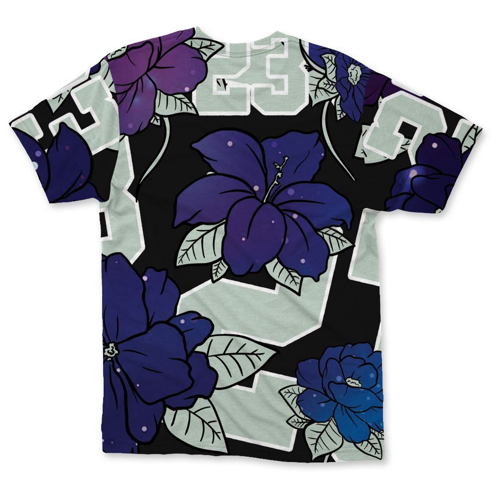 Air-Foamposite-One-Galaxy-NastyJamz-T-Shirt-Match-23-Floral-All-Over-Print-Flower