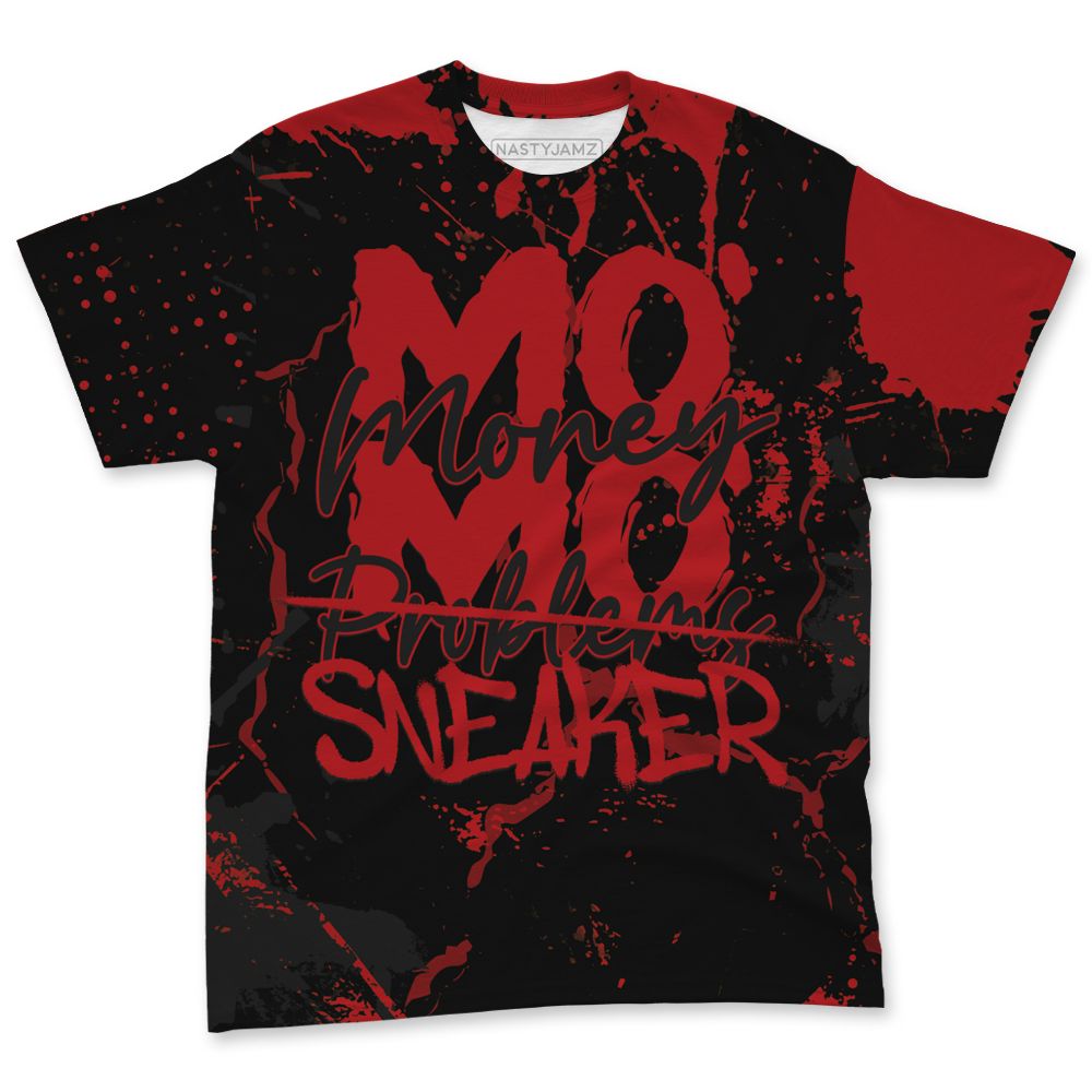 Flu-Game-12s-NastyJamz-Red-Black-T-Shirt-Match-MO-Sneaker-All-Over-Print