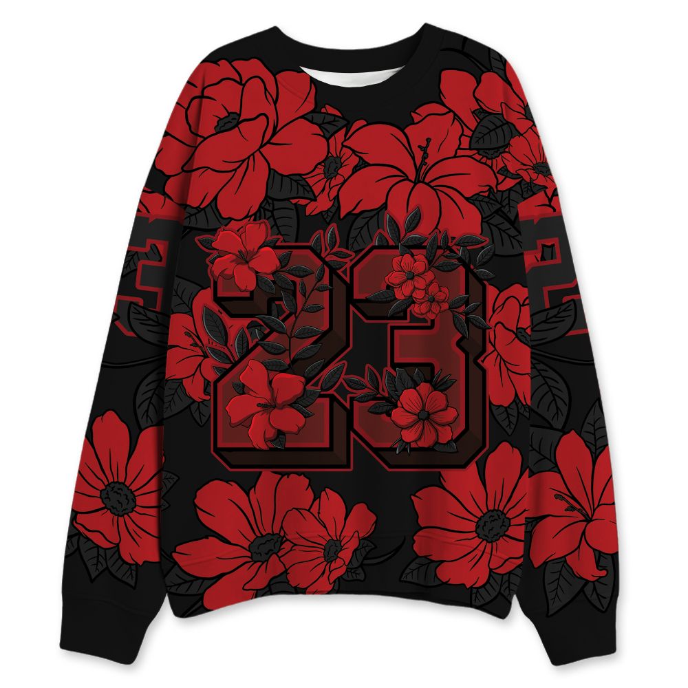 Flu-Game-12s-NastyJamz-Sweatshirt-Match-23-Floral-All-Over-Print-Flower